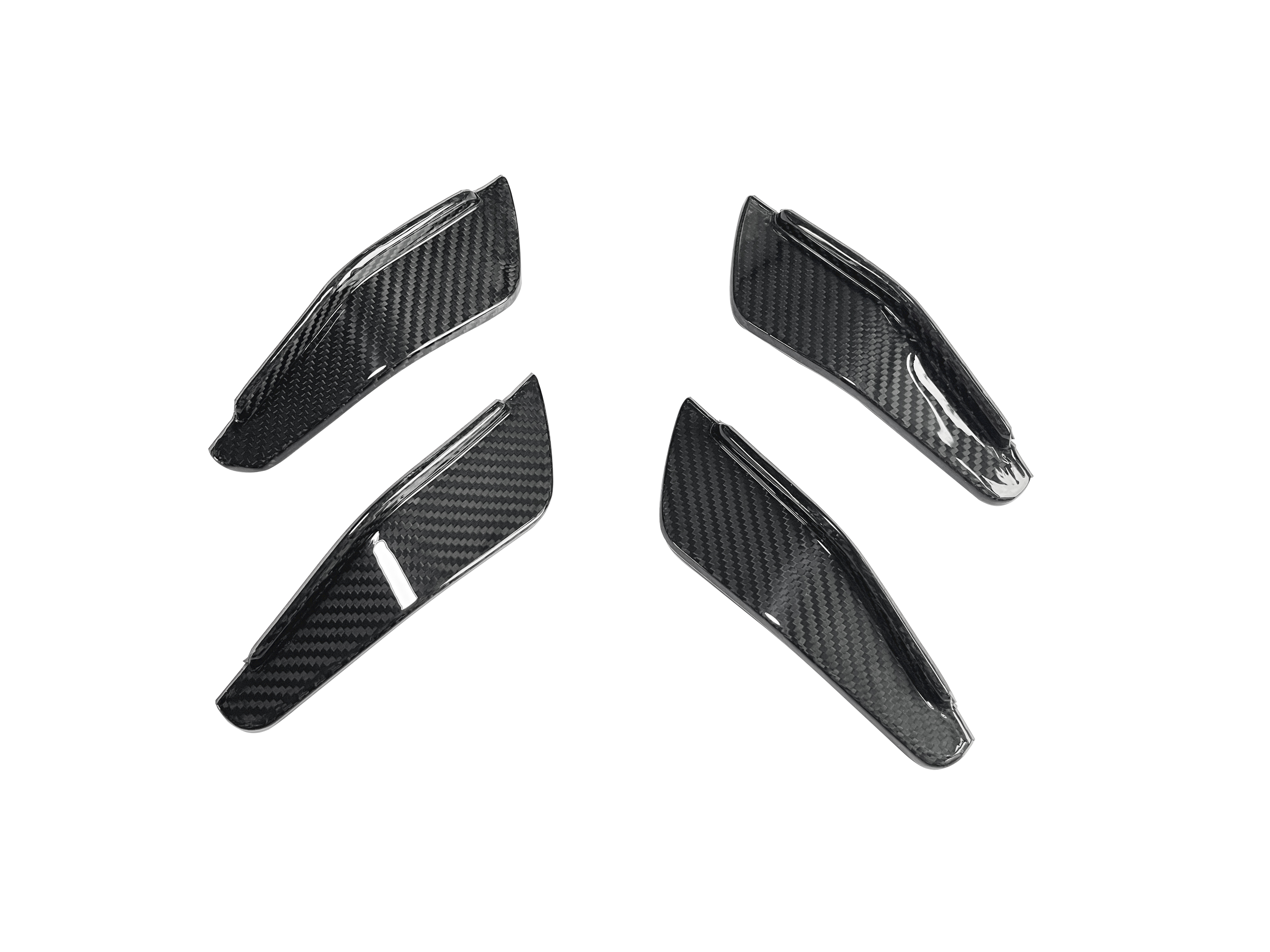 For BMW M2 G87 Dry Carbon Fiber Front Canards – TK Style