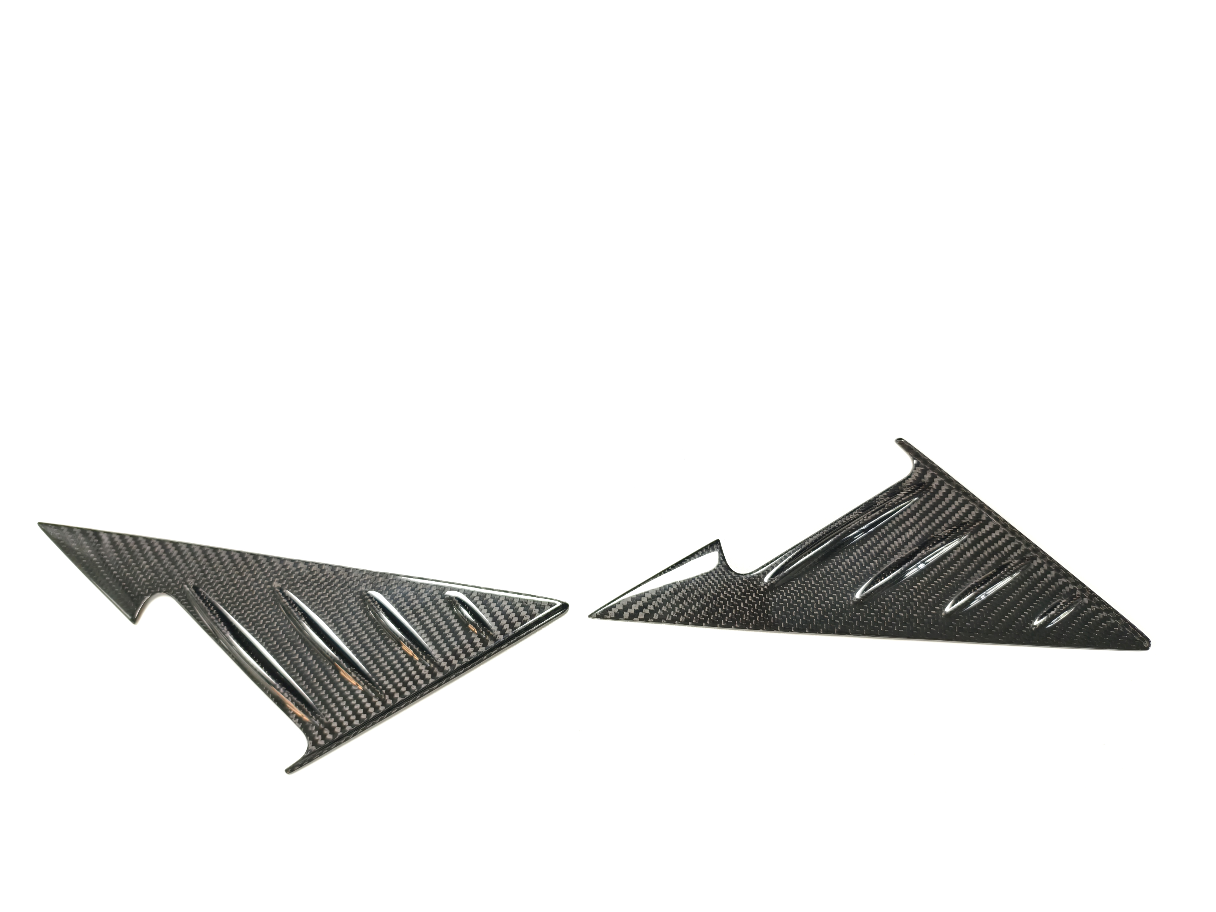 For BMW 2 Series G42 / M2 G87 Dry Carbon Fiber A-Pillar Triangle Trim