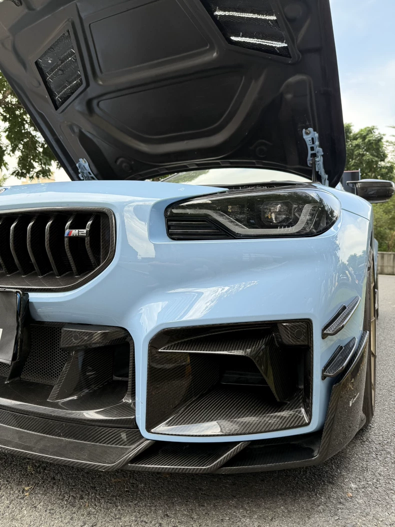 For BMW M2 G87 Dry Carbon Fiber Vent Trim – TR Style