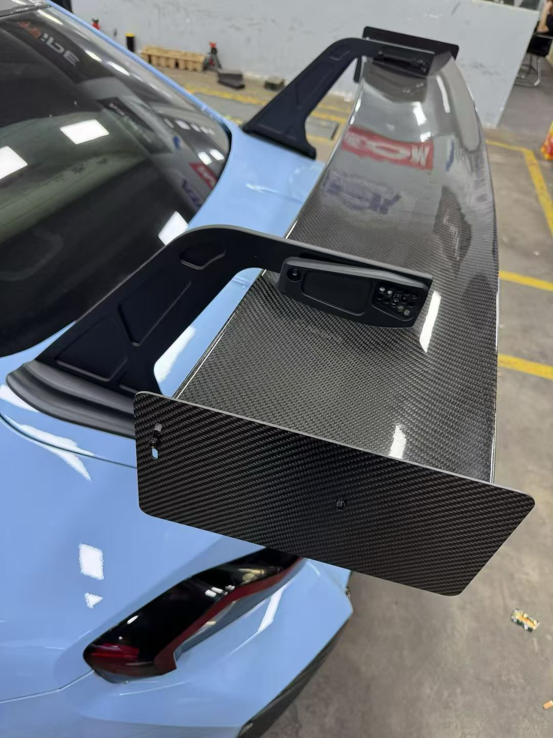 For BMW M2 G87 Dry Carbon Fiber Large Rear Wing – VR Style