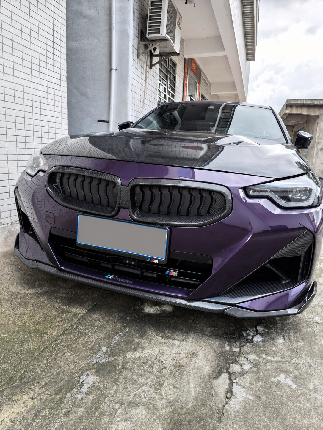 For BMW 2 Series G42 Dry Carbon Fiber Front Grille