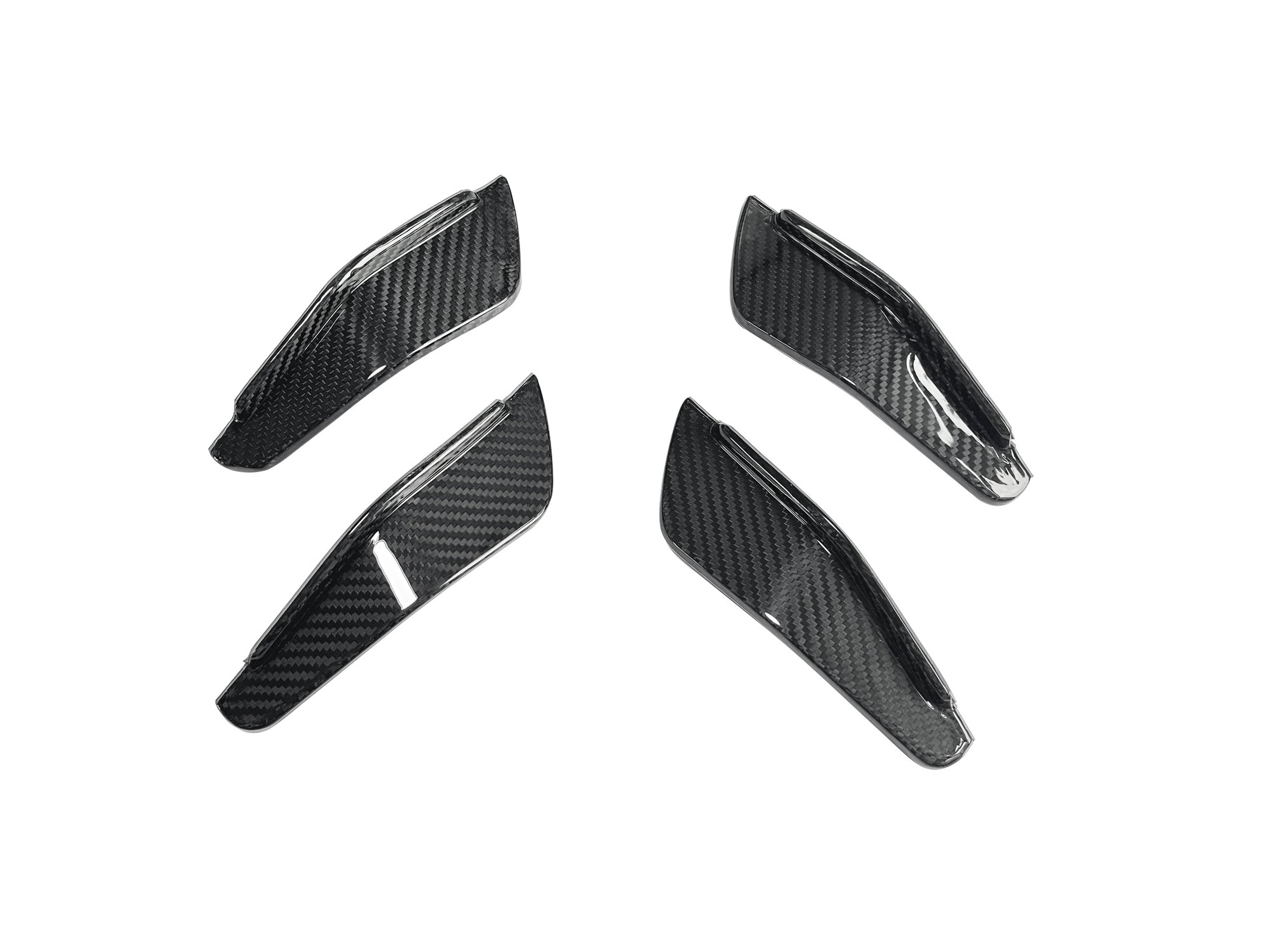 For BMW M2 G87 Dry Carbon Fiber Front Canards – TK Style