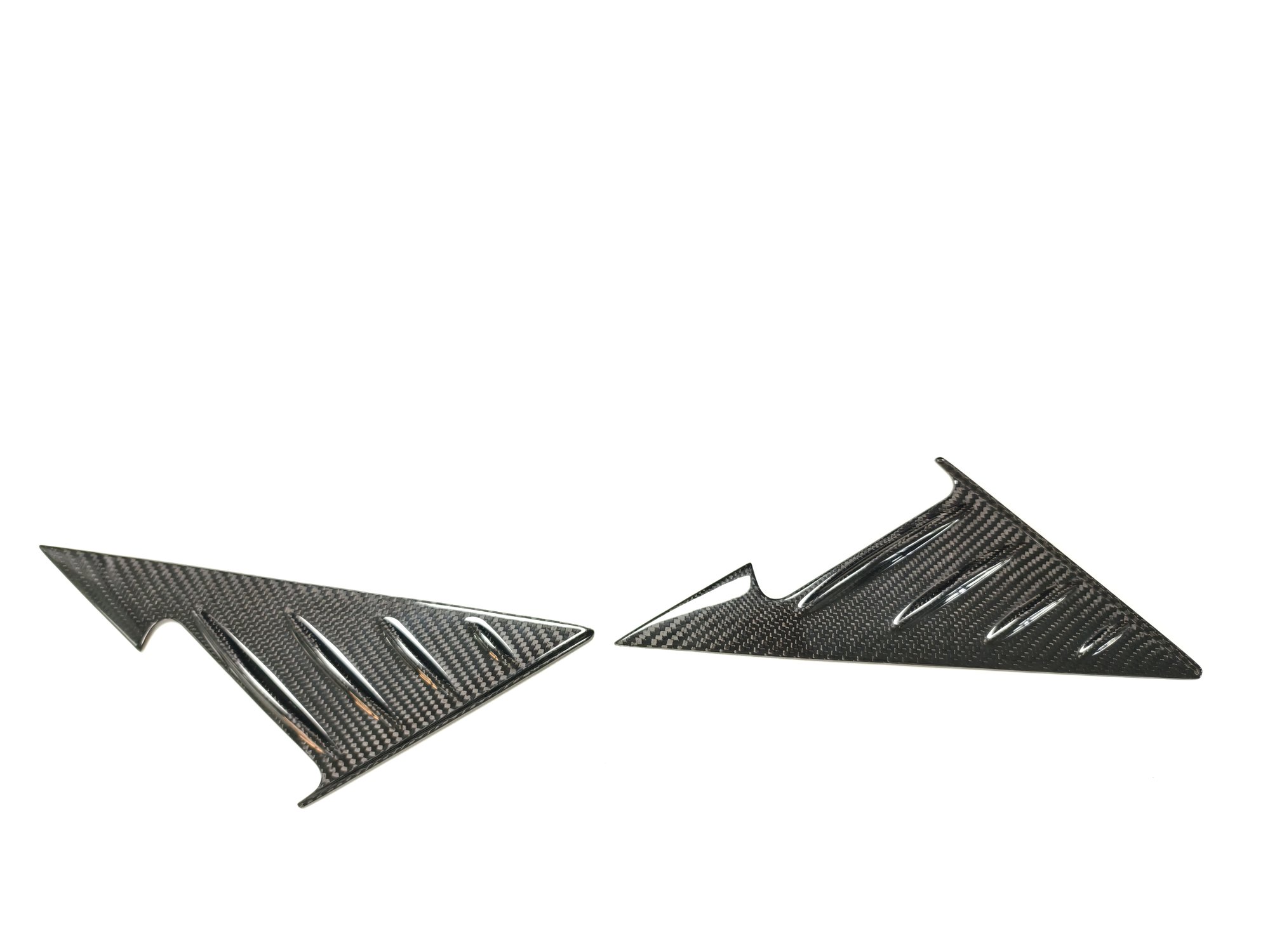 For BMW G42 2 Series / M2 G87 Dry Carbon Fiber A-Pillar Triangle Trim